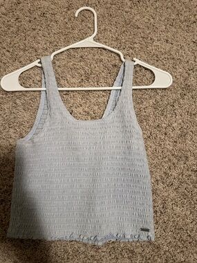 Hollister Light Blue Smocked Tank